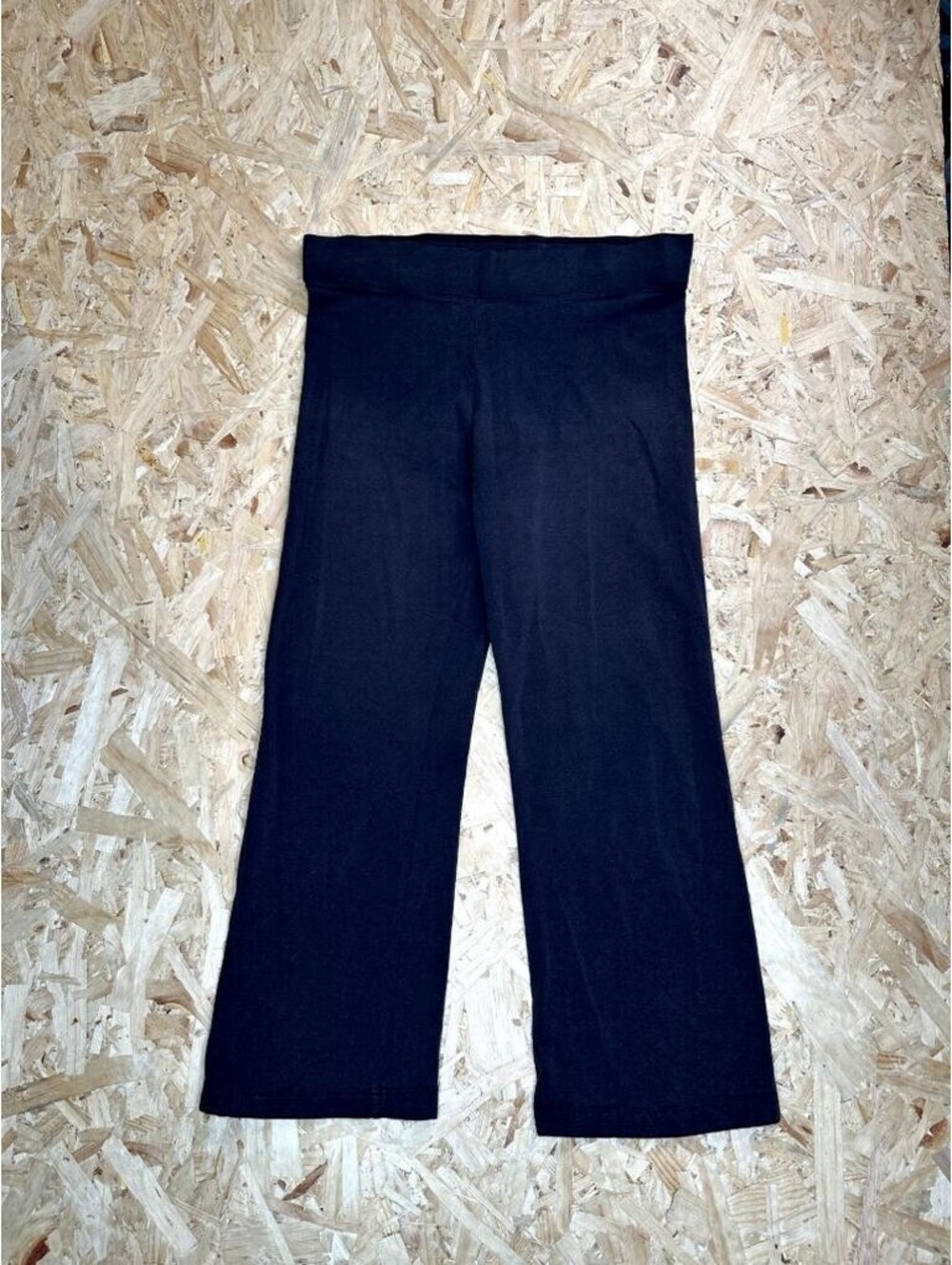Danskin Yoga Pants Womens XL Black Cropped Flare Leggings High Rise Stretch